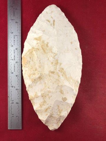 LARGE SPADE    INDIAN POTTERY ARTIFACT ARROWHEAD (1 of 3)