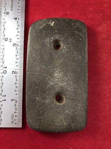 GORGET    INDIAN POTTERY ARTIFACT ARROWHEAD (1 of 5)