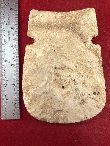 CHIPPED HOE INDIAN POTTERY ARTIFACT ARROWHEAD: THIS BEAUTIFUL NATIVE AMERICAN INDIAN ARTIFACT IS 6&1/4 INCHES LONG. IT IS FROM MISSOURI. IT WILL MAKE A GREAT ADDITION TO YOUR COLLECTION! KEY WORDS: NATIVE AMERICAN INDIAN ARTIFACT ARTIFACTS ARROWHE