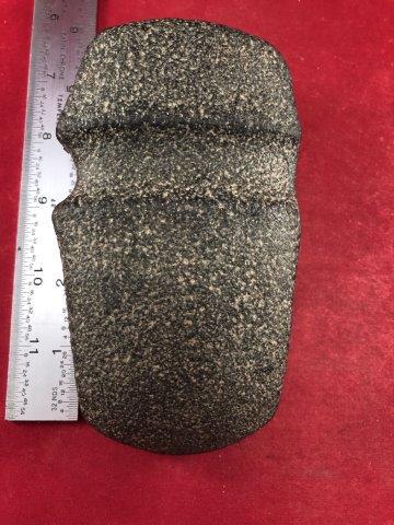 GROOVED AXE    INDIAN POTTERY ARTIFACT ARROWHEAD (1 of 4)