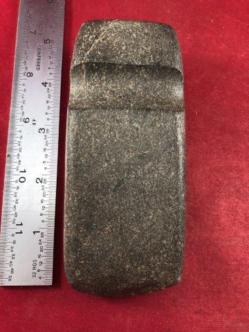 GROOVED AXE    INDIAN POTTERY ARTIFACT ARROWHEAD (1 of 4)