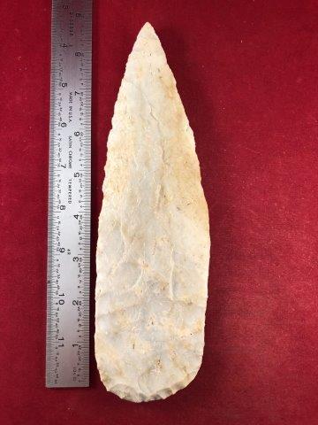 LARGE BLADE    INDIAN POTTERY ARTIFACT ARROWHEAD (1 of 3)