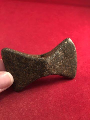 BOWTIE BANNERSTONE   INDIAN ARTIFACT POTTERY ARROWHEAD (1 of 6)