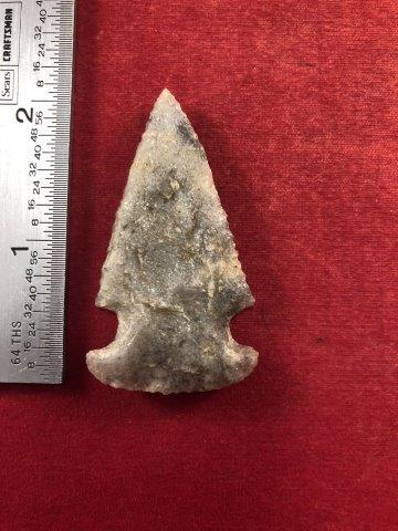 BOLEN     INDIAN ARTIFACT POTTERY ARROWHEAD (1 of 4)