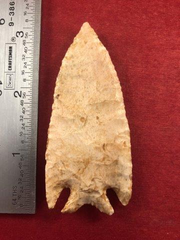 SMITH INDIAN ARTIFACT POTTERY ARROWHEAD: THIS BEAUTIFUL NATIVE AMERICAN INDIAN ARTIFACT IS 3 INCHES LONG. IT IS FROM MISSOURI. IT WILL MAKE A GREAT ADDITION TO YOUR COLLECTION! KEY WORDS: NATIVE AMERICAN INDIAN ARTIFACT ARTIFACTS ARROWHEAD A