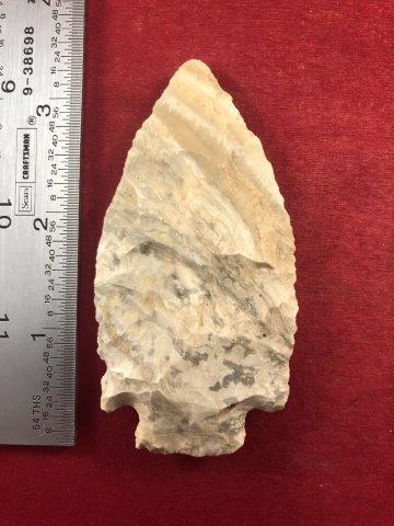 SMITH INDIAN ARTIFACT POTTERY ARROWHEAD: THIS BEAUTIFUL NATIVE AMERICAN INDIAN ARTIFACT IS 3&1/4 INCHES LONG. IT IS FROM MISSOURI. IT WILL MAKE A GREAT ADDITION TO YOUR COLLECTION! KEY WORDS: NATIVE AMERICAN INDIAN ARTIFACT ARTIFACTS ARROWHE