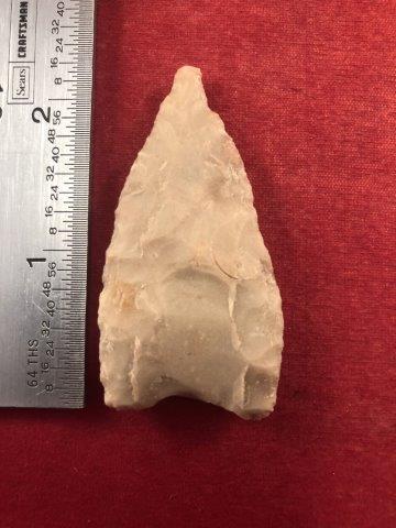 DALTON     INDIAN ARTIFACT POTTERY ARROWHEAD (1 of 3)