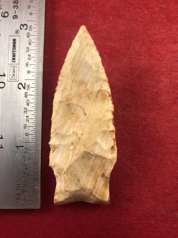 DALTON     INDIAN ARTIFACT POTTERY ARROWHEAD (1 of 2)
