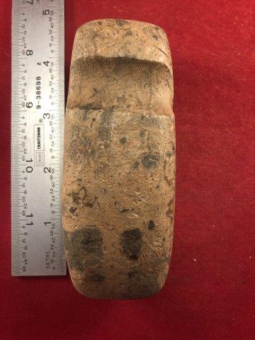 GROOVED AXE     INDIAN ARTIFACT POTTERY ARROWHEAD (1 of 4)
