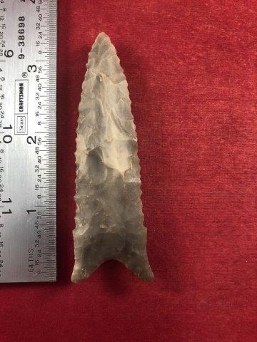 DALTON     INDIAN ARTIFACT POTTERY ARROWHEAD (1 of 3)