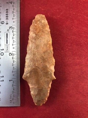 ADENA     INDIAN ARTIFACT POTTERY ARROWHEAD (1 of 3)