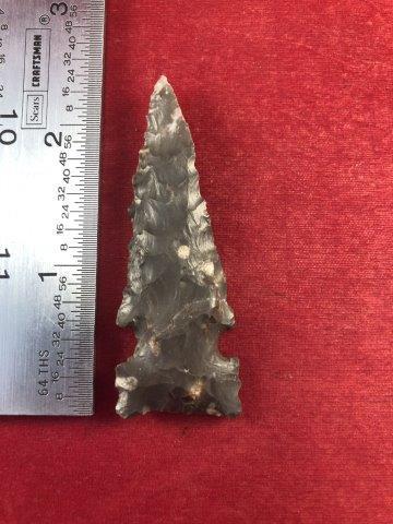 CACHE RIVER     INDIAN ARTIFACT POTTERY ARROWHEAD (1 of 3)