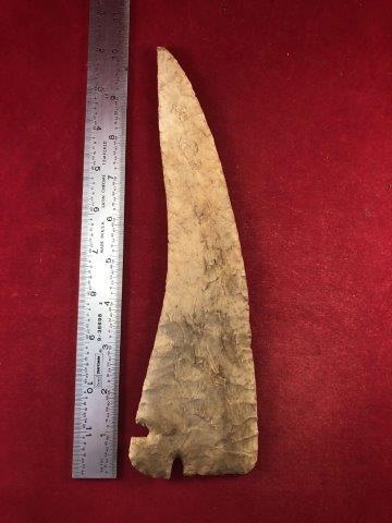 GREY GHOST CORNER TANG     INDIAN ARTIFACT POTTERY (1 of 3)