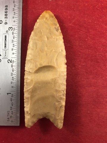 CLOVIS     INDIAN ARTIFACT POTTERY ARROWHEAD (1 of 3)