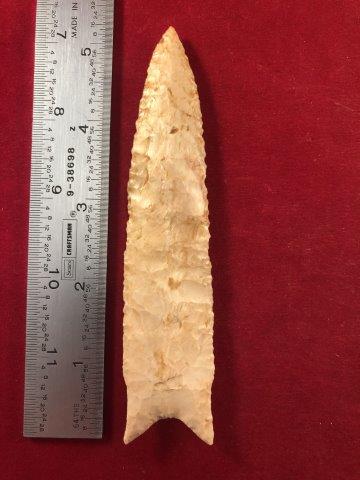 DALTON   INDIAN ARTIFACT POTTERY ARROWHEAD (1 of 3)