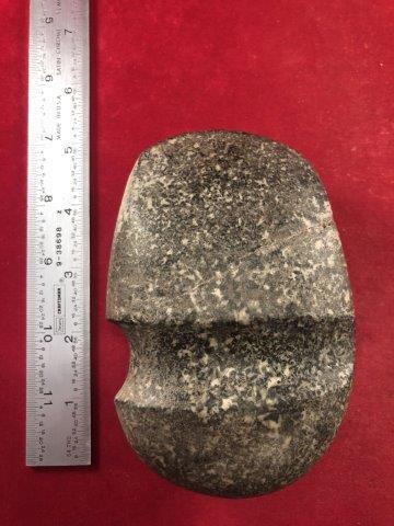 GROOVED AXE INDIAN ARTIFACT POTTERY ARROWHEAD (1 of 3)