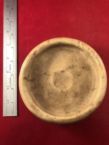 EXTREMELY FINE DISCOIDAL ARTIFACT POTTERY ARROWHEAD (1 of 3)