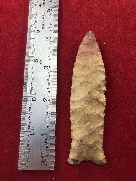 CUMBERLAND    INDIAN ARTIFACT POTTERY ARROWHEAD (1 of 3)