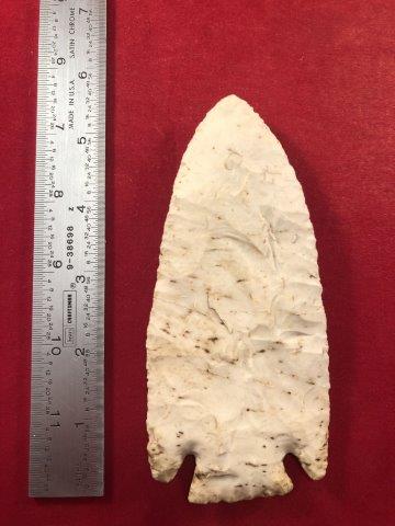SMITH INDIAN ARTIFACT POTTERY ARROWHEAD: THIS BEAUTIFUL NATIVE AMERICAN INDIAN ARTIFACT IS 5&1/2 INCHES LONG. IT IS FROM MISSOURI . IT WILL MAKE A GREAT ADDITION TO YOUR COLLECTION! KEY WORDS: NATIVE AMERICAN INDIAN ARTIFACT ARTIFACTS ARROWH