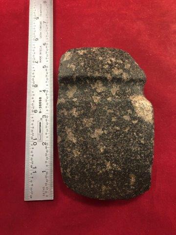 GROOVED AXE INDIAN ARTIFACT POTTERY ARROWHEAD: THIS BEAUTIFUL NATIVE AMERICAN INDIAN ARTIFACT IS 5&1/4 INCHES LONG. IT IS FROM ILLINOIS . IT WILL MAKE A GREAT ADDITION TO YOUR COLLECTION! KEY WORDS: NATIVE AMERICAN INDIAN ARTIFACT ARTIFACTS ARROWH