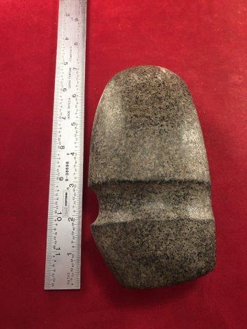 GROOVED AXE INDIAN ARTIFACT POTTERY ARROWHEAD: THIS BEAUTIFUL NATIVE AMERICAN INDIAN ARTIFACT IS 6 INCHES LONG. IT IS FROM ILLINOIS . IT WILL MAKE A GREAT ADDITION TO YOUR COLLECTION! KEY WORDS: NATIVE AMERICAN INDIAN ARTIFACT ARTIFACTS ARROWHEAD 