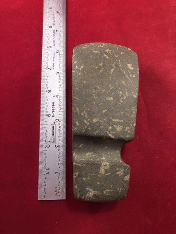 GROOVED AXE INDIAN ARTIFACT POTTERY ARROWHEAD: THIS BEAUTIFUL NATIVE AMERICAN INDIAN ARTIFACT IS INCHES LONG. IT IS FROM ILLINOIS . IT WILL MAKE A GREAT ADDITION TO YOUR COLLECTION! KEY WORDS: NATIVE AMERICAN INDIAN ARTIFACT ARTIFACTS ARROWHEAD AR