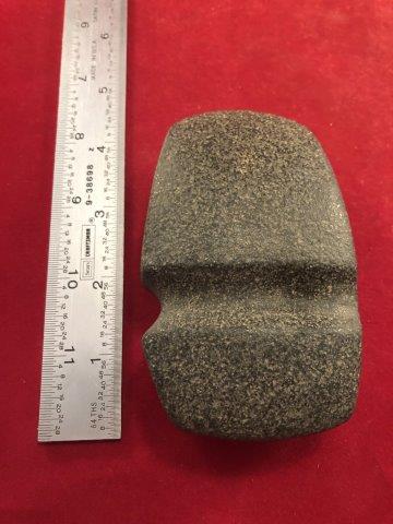GROOVED AXE INDIAN ARTIFACT POTTERY ARROWHEAD: THIS BEAUTIFUL NATIVE AMERICAN INDIAN ARTIFACT IS 4 INCHES LONG. IT IS FROM ILLINOIS . IT WILL MAKE A GREAT ADDITION TO YOUR COLLECTION! KEY WORDS: NATIVE AMERICAN INDIAN ARTIFACT ARTIFACTS ARROWHEAD 