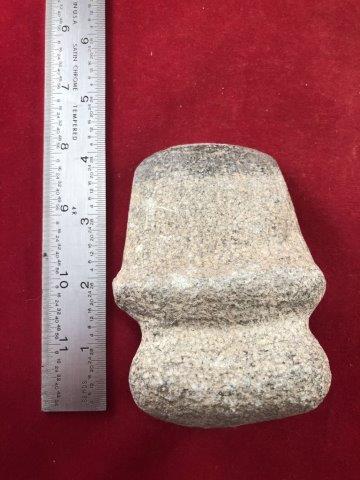 GROOVED AXE INDIAN ARTIFACT: THIS BEAUTIFUL NATIVE AMERICAN INDIAN ARTIFACT IS FROM ARKANSAS. IT WILL MAKE A GREAT ADDITION TO YOUR COLLECTION! KEY WORDS: NATIVE AMERICAN INDIAN ARTIFACT ARTIFACTS ARROWHEAD ARROWHEADS MISSISSIPPI