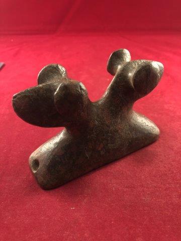 DOUBLE BUST BIRDSTONE  INDIAN ARTIFACT (1 of 4)