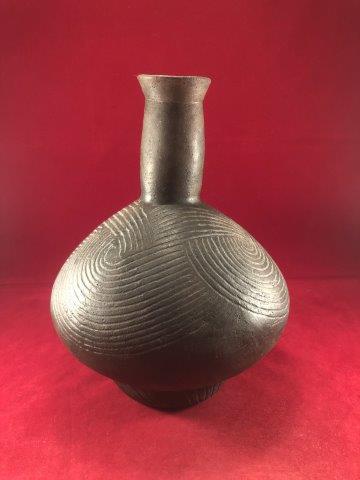 CADDO ENGRAVED  WATERBOTTLE  INDIAN ARTIFACT POTTERY (1 of 4)