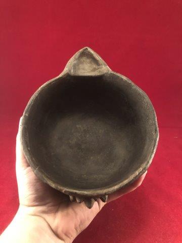 QUAPAW SHELL EFFIGY   POTTERY WITH COA (1 of 4)