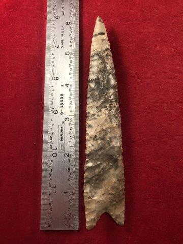 DALTON     INDIAN ARTIFACT ARROWHEAD (1 of 3)