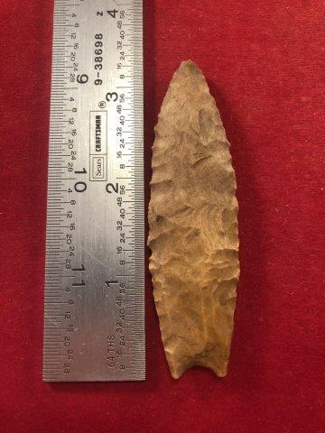 FLUTED CLOVIS     INDIAN ARTIFACT ARROWHEAD (1 of 3)