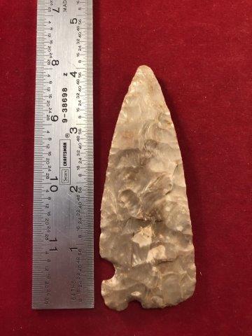 CORNER TANG     INDIAN ARTIFACT ARROWHEAD (1 of 3)