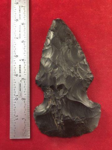 CHIPPED HOE INDIAN ARTIFACT ARROWHEAD: THIS BEAUTIFUL NATIVE AMERICAN INDIAN ARTIFACT IS 6 INCHES LONG. IT IS FROM MISSOURI. IT WILL MAKE A GREAT ADDITION TO YOUR COLLECTION! KEY WORDS: NATIVE AMERICAN INDIAN ARTIFACT ARTIFACTS ARROWHEAD A