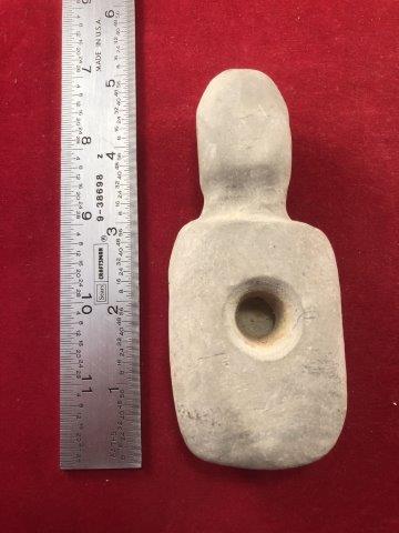 STONE TURTLE EFFIGY PIPE     INDIAN ARTIFACT ARROWHEAD (1 of 4)
