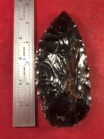 OBSIDIAN BLADE     INDIAN ARTIFACT ARROWHEAD (1 of 3)