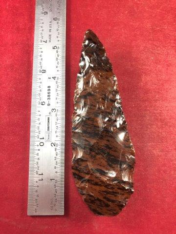 MAHOGANY OBSIDIAN BLADE     INDIAN ARTIFACT ARROWHEAD (1 of 3)