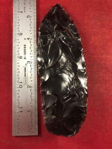OBSIDIAN BLADE     INDIAN ARTIFACT ARROWHEAD (1 of 3)