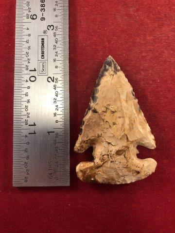 E-NOTCHED THEBES    INDIAN ARTIFACT ARROWHEAD (1 of 3)