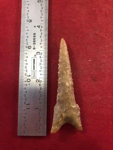 SERRATED DALTON     INDIAN ARTIFACT ARROWHEAD (1 of 3)