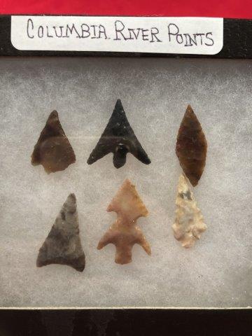 COLUMBIA RIVER POINTS     INDIAN ARTIFACT ARROWHEAD (1 of 1)