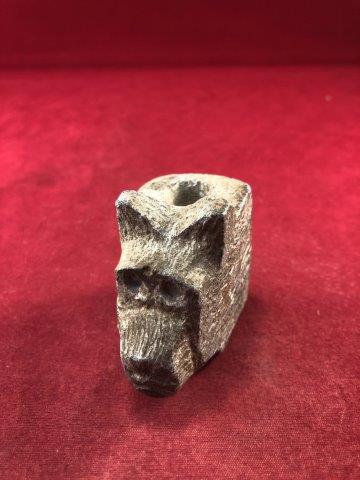 BEAR EFFIGY PIPE  INDIAN ARTIFACT (1 of 4)