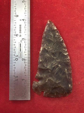 CORNER TANG     INDIAN ARTIFACT ARROWHEAD (1 of 4)