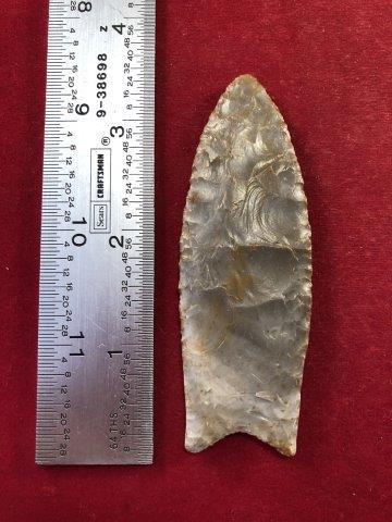 CLOVIS     INDIAN ARTIFACT ARROWHEAD (1 of 3)