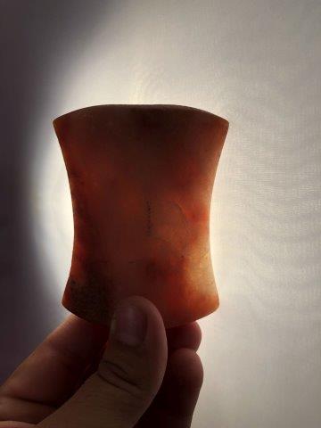 QUARTZ BANNERSTONE     INDIAN ARTIFACT ARROWHEAD (1 of 5)