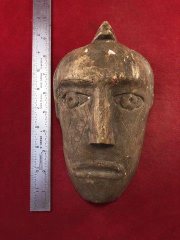 STONE MASK     INDIAN ARTIFACT ARROWHEAD (1 of 4)