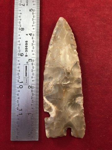 CORNER TANG     INDIAN ARTIFACT ARROWHEAD (1 of 3)