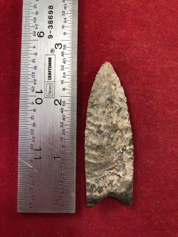 CLOVIS     INDIAN ARTIFACT ARROWHEAD (1 of 3)