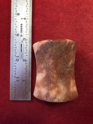 QUARTZ BANNERSTONE     INDIAN ARTIFACT ARROWHEAD (1 of 4)